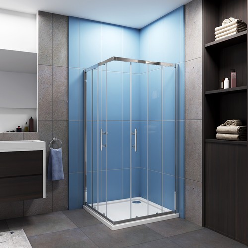 Corner entry shower - corner, enclosure