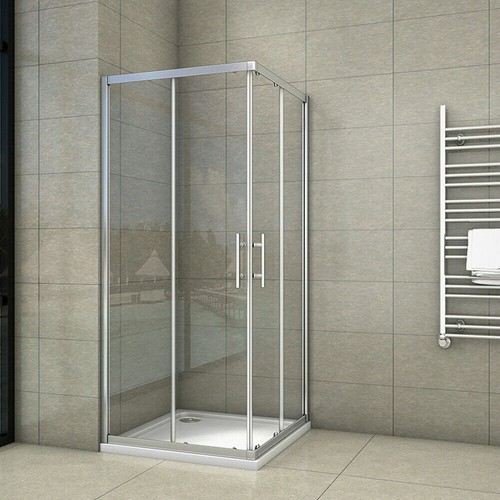 Corner entry shower - shower, enclosure