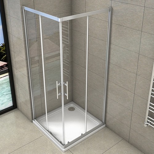 Corner entry shower - corner, enclosure