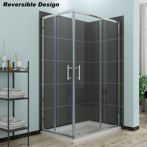 Corner entry shower enclosure - entry,