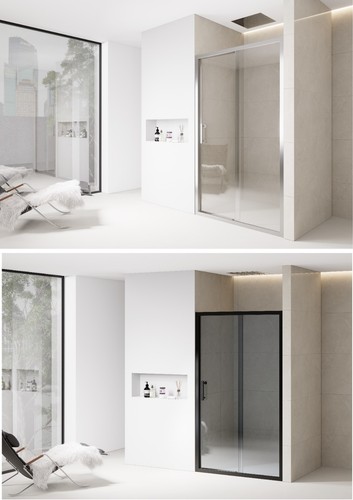 Bathroom sliding door shower - bathroom,