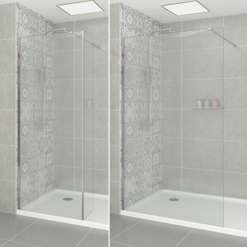 Walk wet room shower - in, screen