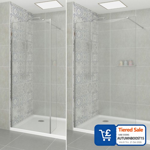 Walk wet room shower screen - room,