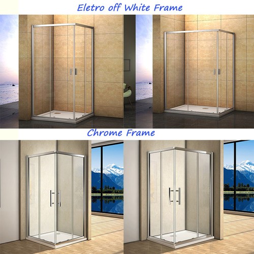 Corner entry shower - entry, enclosure