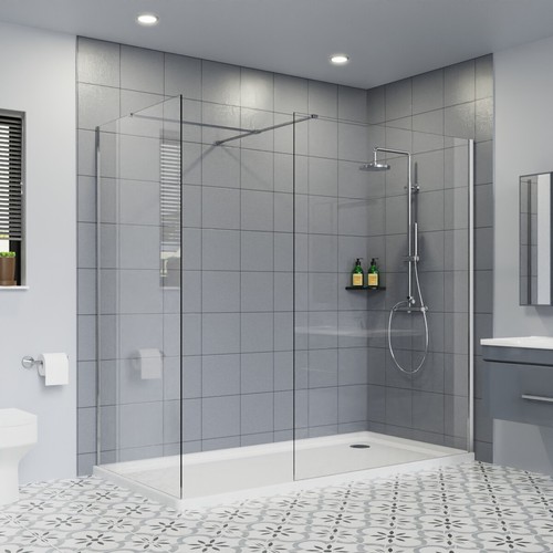 Walk shower enclosure - in,