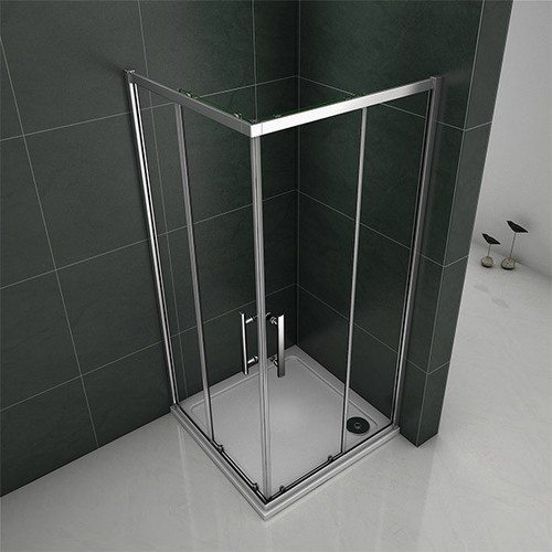 Corner entry shower enclosure - corner,