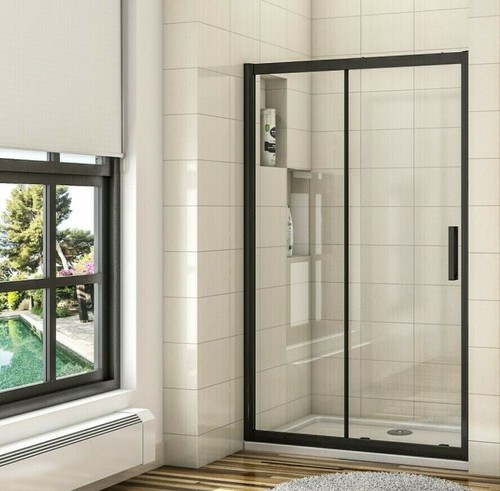 New black frame bathroom - new,