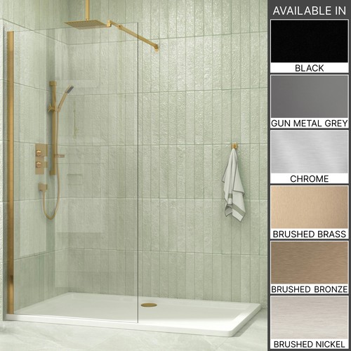 Walk wet room shower screen - walk, in