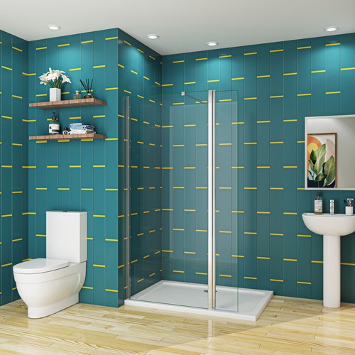Wet room shower screen with - wet,