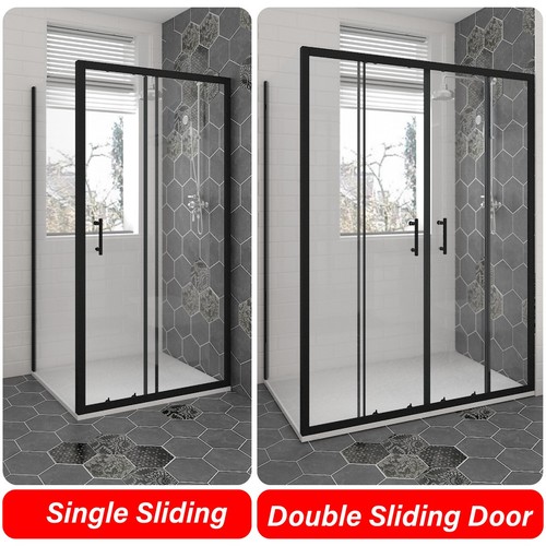 Black shower enclosure - black,