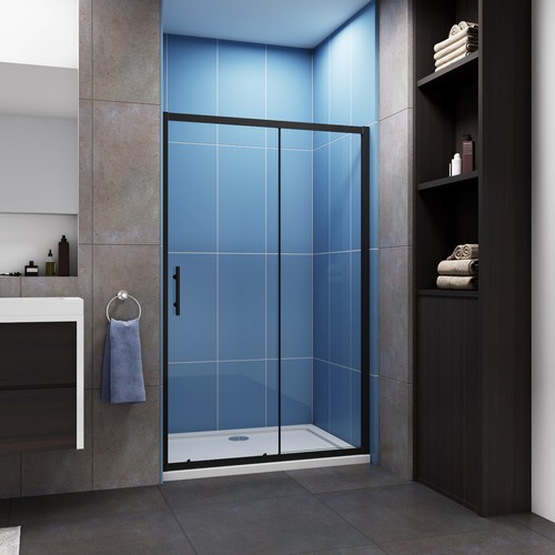 Matt black frame - matt, bathroom