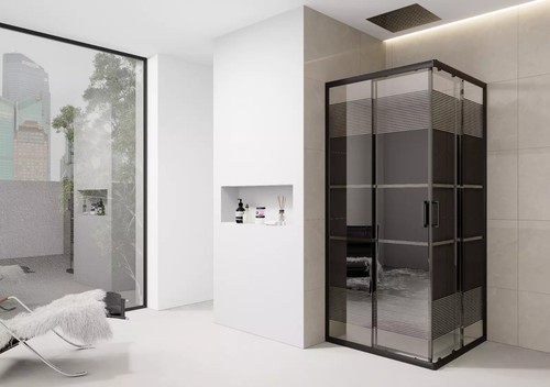 800mm corner entry shower - 800mm,