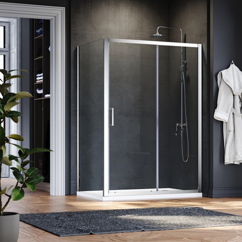 Shower enclosure and - shower,